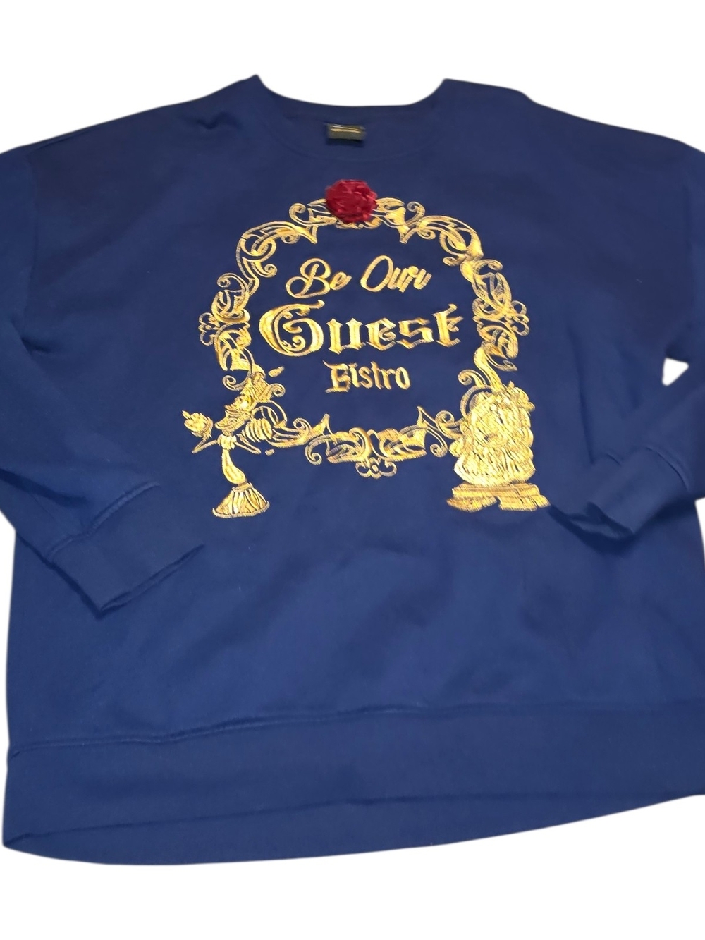 Disney Our Universe Be Our Guest Bistro XL Beauty & The Beast Sweatshirt